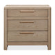 Fiona Nightst& with Cord Management | 3 Drawers | Ginger Solid Wood