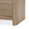 Fiona Nightst& with Cord Management | 3 Drawers | Ginger Solid Wood