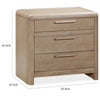 Fiona Nightst& with Cord Management | 3 Drawers | Ginger Solid Wood