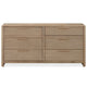 Fiona Wide Dresser with 8 Drawers | Ginger Brown Ash-Rubberwood