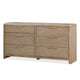 Fiona Wide Dresser with 8 Drawers | Ginger Brown Ash-Rubberwood