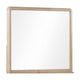 Fiona Wall or Dresser Mirror with Beveled Glass | Ginger Rubberwood 38x40