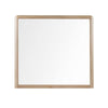 Fiona Wall or Dresser Mirror with Beveled Glass | Ginger Rubberwood 38x40