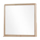 Fiona Wall or Dresser Mirror with Beveled Glass | Ginger Rubberwood 38x40