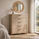 Fiona Tall Dresser Chest with 8 Drawers | Ginger Brown Ash-Rubberwood