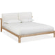 Fiona King Platform Bed with Two-Cushion Headboard | Turtle Dove Linen