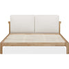 Fiona King Platform Bed with Two-Cushion Headboard | Turtle Dove Linen