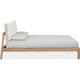 Fiona King Platform Bed with Two-Cushion Headboard | Turtle Dove Linen