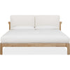 Fiona King Platform Bed with Two-Cushion Headboard | Turtle Dove Linen