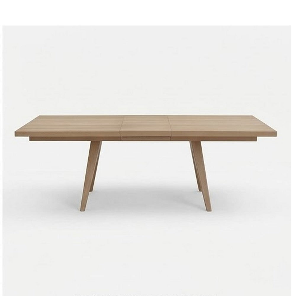 Sumy Rectangular Dining Table with Extension Leaf | Ginger Brown 72-90"