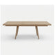 Sumy Rectangular Dining Table with Extension Leaf | Ginger Brown 72-90"
