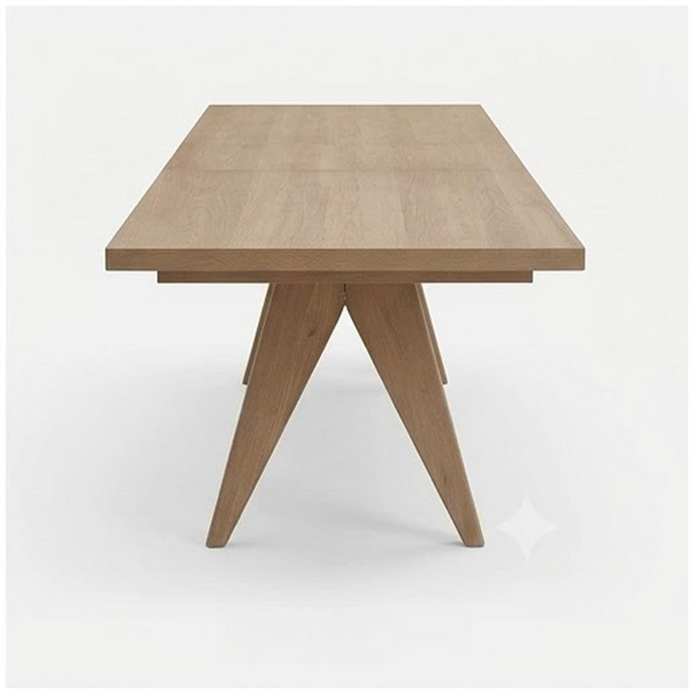 Sumy Rectangular Dining Table with Extension Leaf | Ginger Brown 72-90"