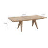 Sumy Rectangular Dining Table with Extension Leaf | Ginger Brown 72-90"