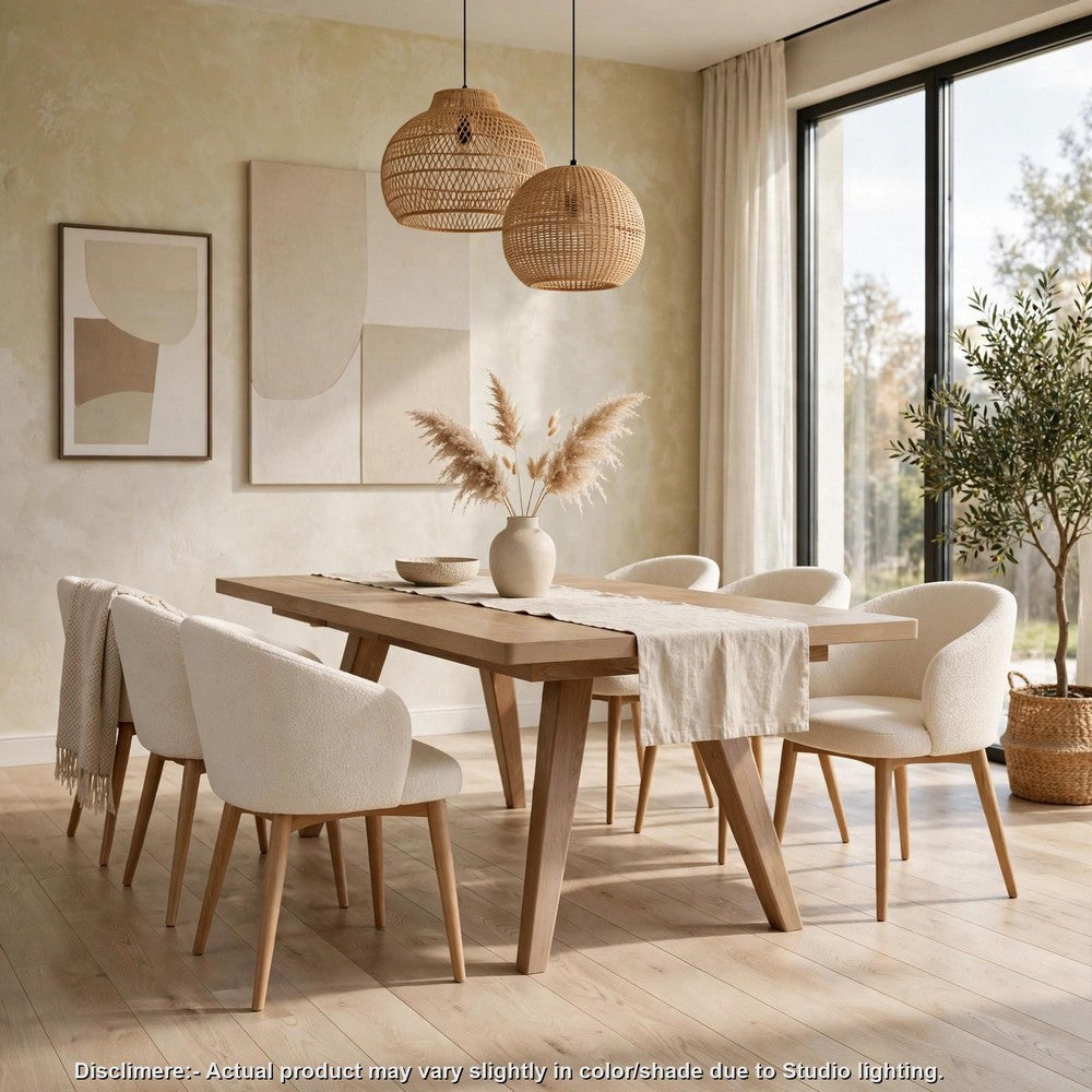 Sumy Rectangular Dining Table with Extension Leaf | Ginger Brown 72-90"