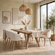 Sumy Rectangular Dining Table with Extension Leaf | Ginger Brown 72-90"