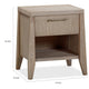 Sumy Nightst& with 1 Drawer & Lower Shelf | Ginger Solid Wood