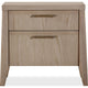 Sumy Nightst& with Cord Management | 2 Drawers | Ginger Solid Wood