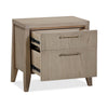 Sumy Nightst& with Cord Management | 2 Drawers | Ginger Solid Wood