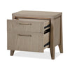 Sumy Nightst& with Cord Management | 2 Drawers | Ginger Solid Wood