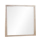 Sumy Wall or Dresser Mirror | Beveled Glass | Jap&i Style | Brown Wood 37x40
