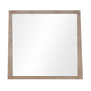 Sumy Wall or Dresser Mirror | Beveled Glass | Jap&i Style | Brown Wood 37x40