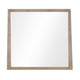 Sumy Wall or Dresser Mirror | Beveled Glass | Jap&i Style | Brown Wood 37x40