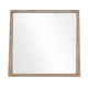 Sumy Wall or Dresser Mirror | Beveled Glass | Jap&i Style | Brown Wood 37x40