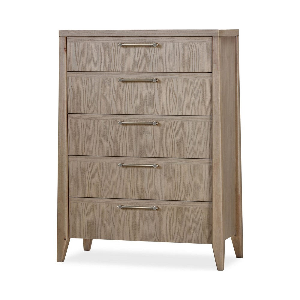 Sumy Tall Dresser Chest with 5 Drawers | Jap&i Accents | Ginger Wood