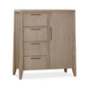 Sumy Dresser Chest with 4 Drawers & Door | Ginger Ash-Rubberwood