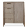 Sumy Dresser Chest with 4 Drawers & Door | Ginger Ash-Rubberwood