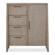 Sumy Dresser Chest with 4 Drawers & Door | Ginger Ash-Rubberwood