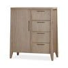 Sumy Dresser Chest with 4 Drawers & Door | Ginger Ash-Rubberwood