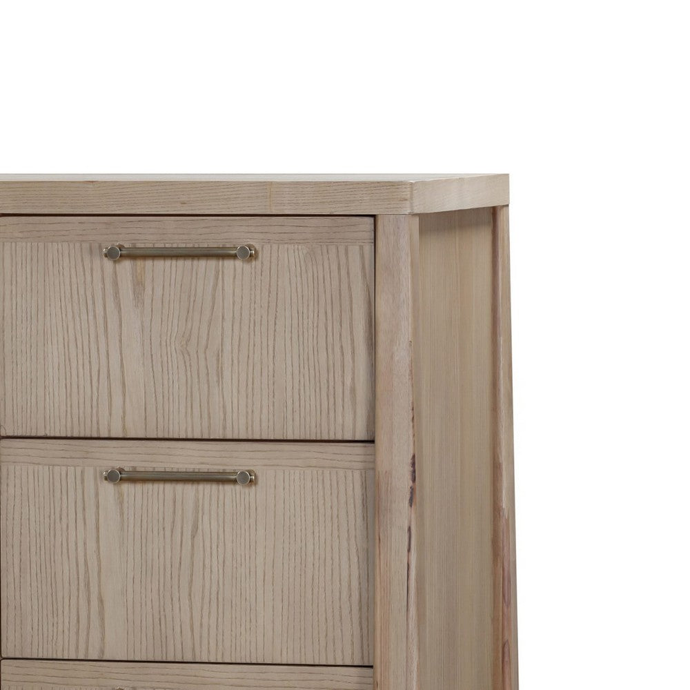 Sumy Dresser Chest with 4 Drawers & Door | Ginger Ash-Rubberwood