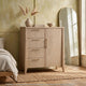 Sumy Dresser Chest with 4 Drawers & Door | Ginger Ash-Rubberwood