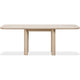 Livvy Rectangular Modern Dining Table | White S& Ash-Rubberwood 84"