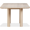Livvy Rectangular Modern Dining Table | White S& Ash-Rubberwood 84"