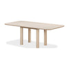 Livvy Rectangular Modern Dining Table | White S& Ash-Rubberwood 84"
