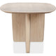 Livvy Oval Dining Table with Pedestal Base | White S& Solid Wood 84"