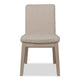 Livvy Dining Chair | Brown Boucle Fabric | White S& Solid Rubberwood