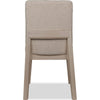 Livvy Dining Chair | Brown Boucle Fabric | White S& Solid Rubberwood