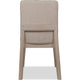 Livvy Dining Chair | Brown Boucle Fabric | White S& Solid Rubberwood