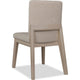Livvy Dining Chair | Brown Boucle Fabric | White S& Solid Rubberwood