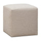 Livvy Dining Ottoman | Hidden Casters | Brown Khaki Boucle 19"
