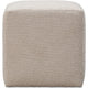Livvy Dining Ottoman | Hidden Casters | Brown Khaki Boucle 19"
