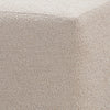Livvy Dining Ottoman | Hidden Casters | Brown Khaki Boucle 19"