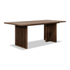 Tammy Dining Table with Sculptural Base Design | Roux Solid Ash Wood 78"