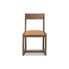 Tammy Dining Chair with Camel Tan Faux Leather Seat | Roux Ash Wood
