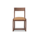 Tammy Dining Chair with Camel Tan Faux Leather Seat | Roux Ash Wood