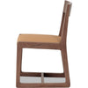Tammy Dining Chair with Camel Tan Faux Leather Seat | Roux Ash Wood