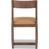 Tammy Dining Chair with Camel Tan Faux Leather Seat | Roux Ash Wood